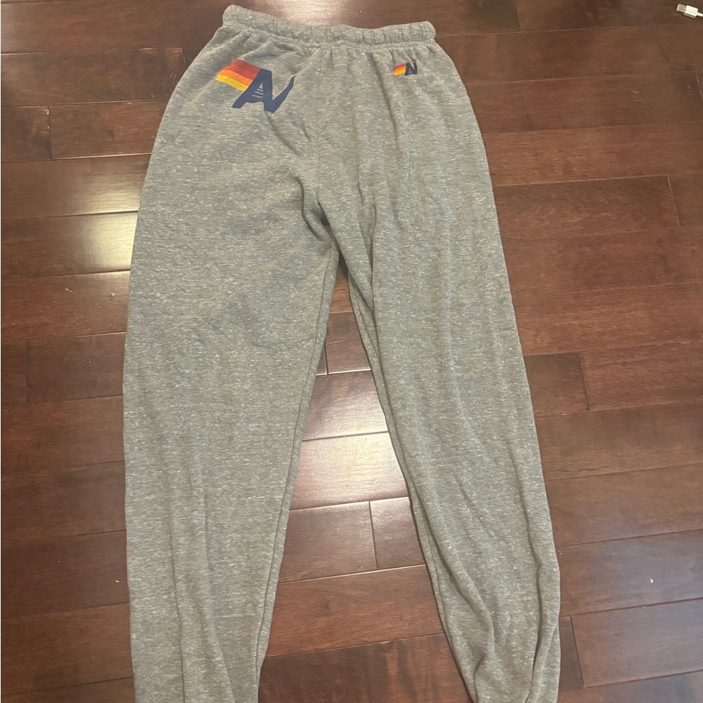 Aviator Nation grey symbol sweatpants